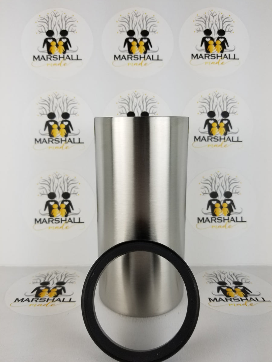 12oz Skinny Straight Tumbler / Sippy Cup Combo – Marshall Made Tumblers