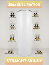 Load image into Gallery viewer, 20oz Skinny Straight Glossy White - Sublimation