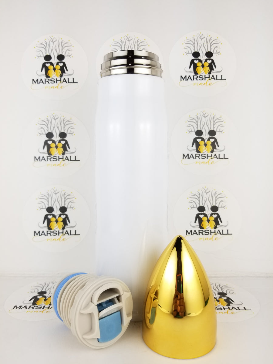 34oz Bullet Style Water Bottle - Sublimation