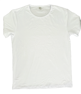Unisex Kids Polyester Shirts All White Sublimation