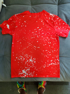 Kids Bleached Spot Polyester Shirts