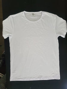 Unisex Kids Polyester Shirts All White Sublimation