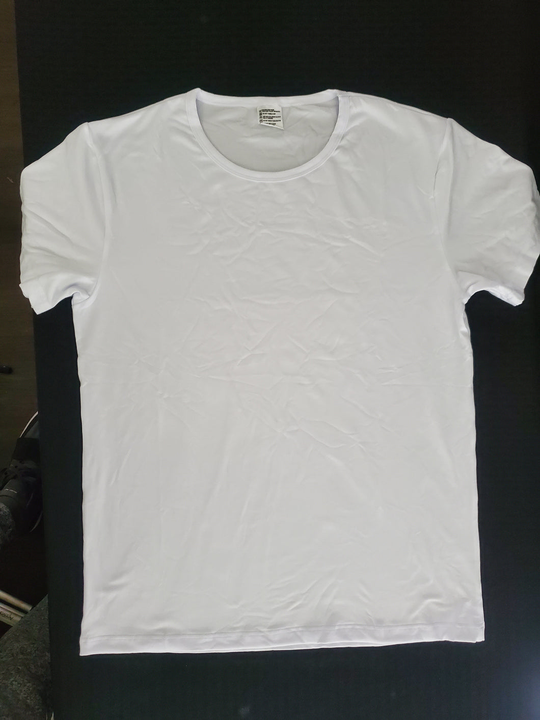 Unisex Kids Polyester Shirts All White Sublimation