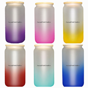 16oz Ombre Glass Sublimation Libby