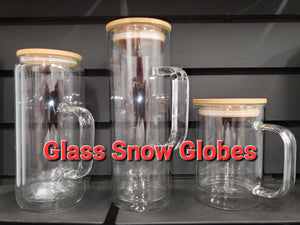 Glass Snow Globe With Handle
