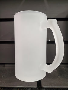 14oz Glass Frosted Beer Mug