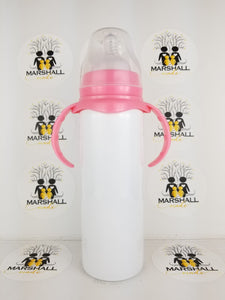 8oz Pink Baby Bottle - Sublimation