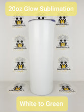 Load image into Gallery viewer, 20oz Straight Skinny Glow Matte Sublimation Tumbler
