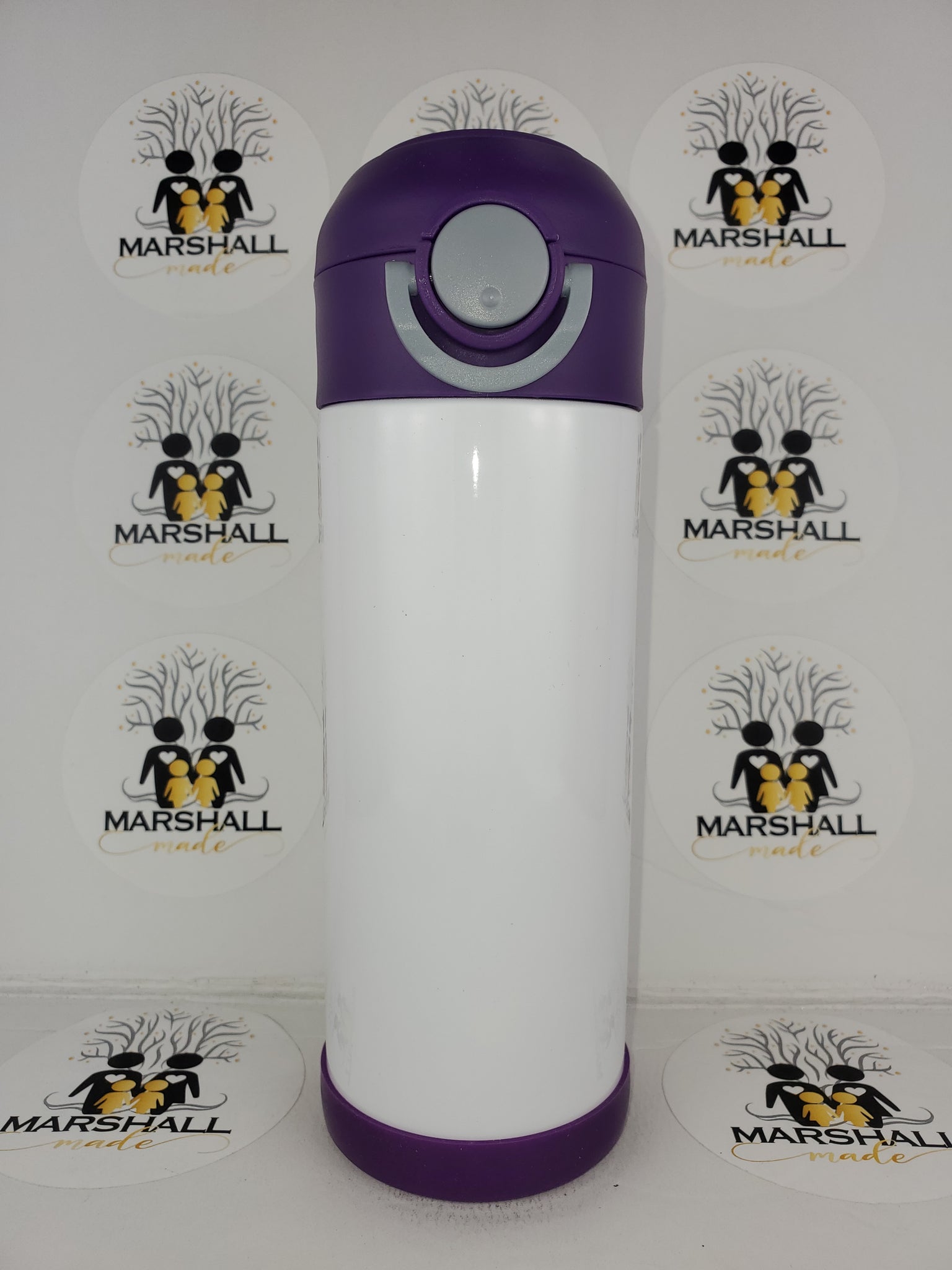 12oz Kids Flip Top Water Bottle - Sublimation – Marshall Made Tumblers