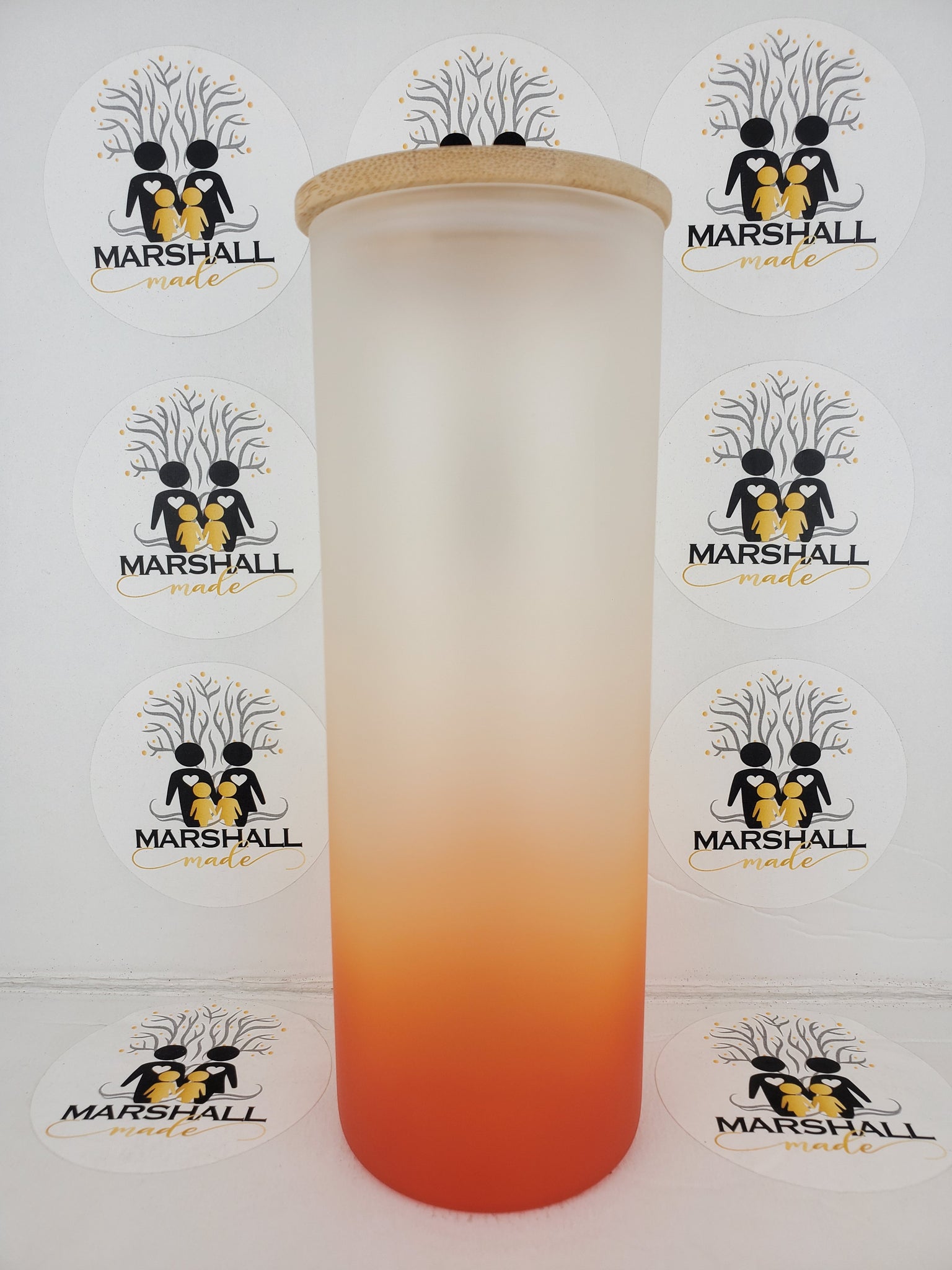 25oz Ombre Sublimation Glass Tumbler – Marshall Made Tumblers