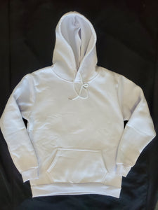 White Pullover Hoodie - Sublimation Polyester